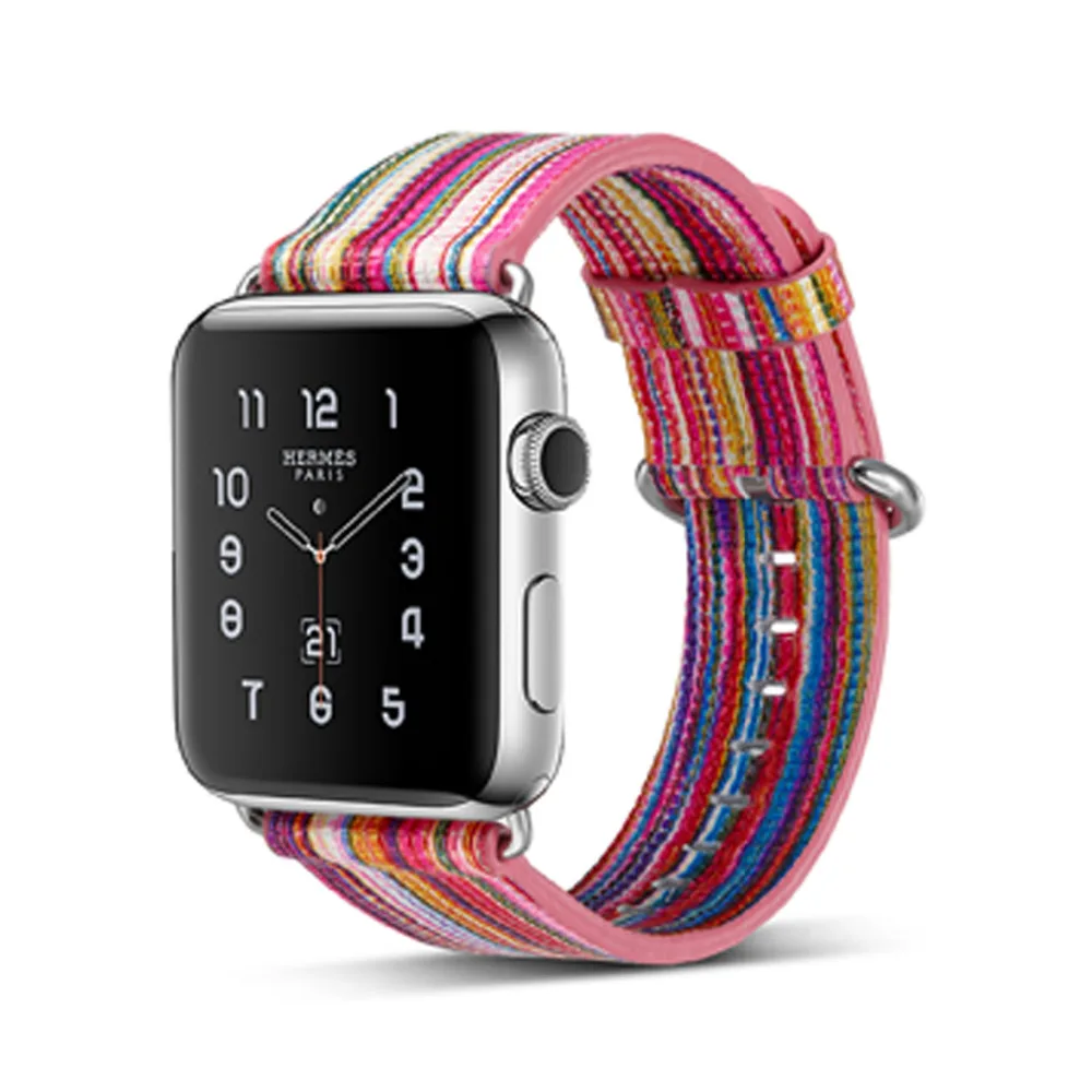 Кожаный ремешок для наручных часов Apple Watch 4 42 мм/44 мм Принт с цветком correa iwatch серии
