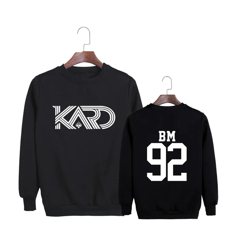 KPOP Korean Fashion K.A.R.D Mini Album Hola KARD BM J.Seph Cotton Hoodies Pullovers Sweatshirts PT561 | Женская одежда