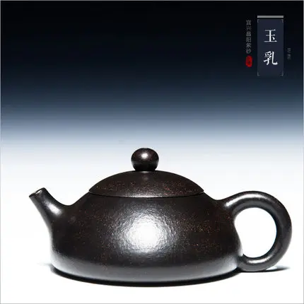 200 мл Yixing Zisha черный Глиняный Чайник мастер все ручной работы Кунг фу чайный
