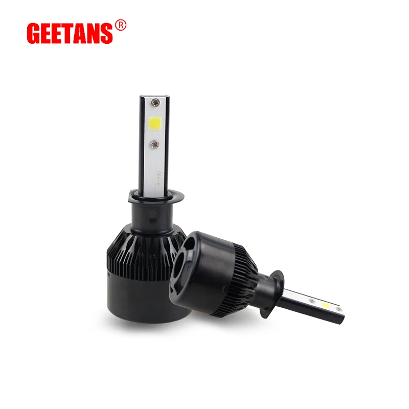 Автомобильная фара GEETANS 2 шт. H4 LED H7 H11 880 H3 9004 9005 9006 H1 COB 60 Вт 6400LM дальний и ближний