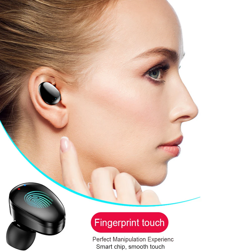 2200 мАч TWS 5 0 Bluetooth наушники IP7 беспроводные 6D стерео HiFi игровая гарнитура с