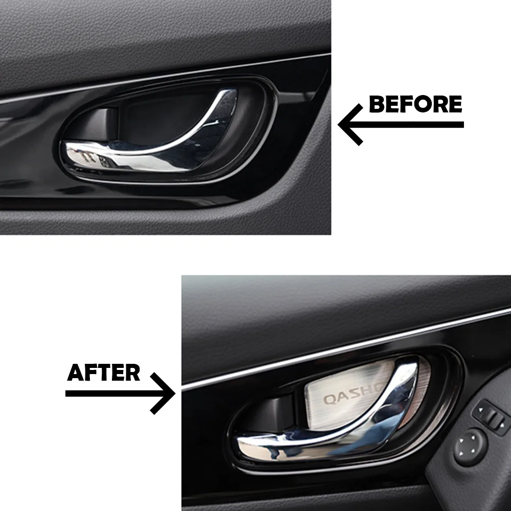 Молдинги для внутренней дверной ручки Nissan Qashqai j11 2017 2018 2019 4 шт. аксессуары