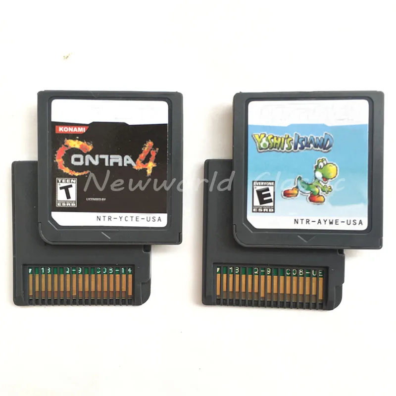 Contra 4 Yohis_Island HeartoldSoulSilveBlack 1 2White 2 на английском языке версия для США картридж