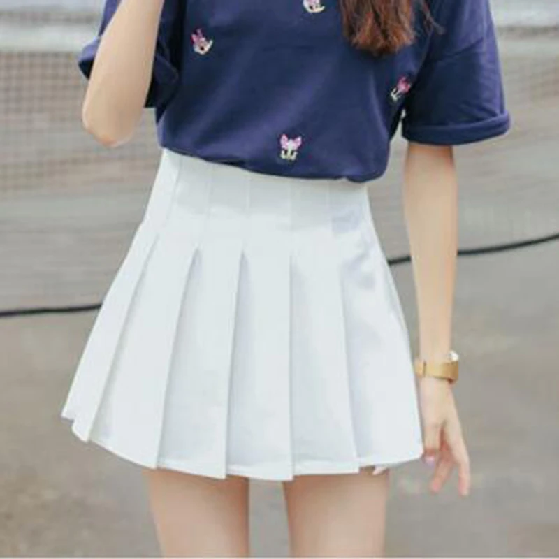 Летние модные женские элегантные плиссированные мини-юбки в американском