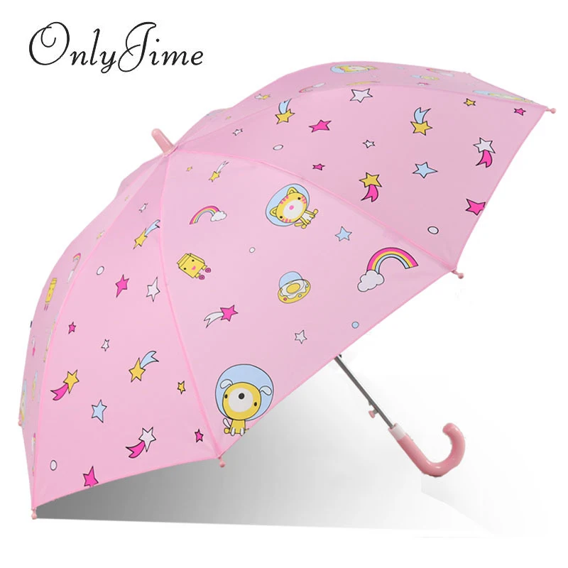 Only Jime Star Trek Cartoon Children Umbrella Color Plastic Cute Long Handle Straight Student Kid Print | Дом и сад