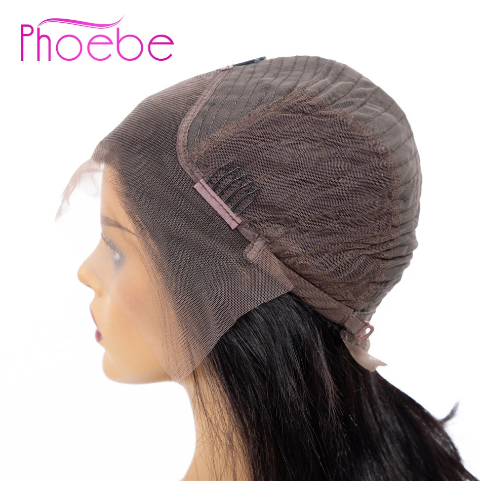 Phoebe волосы 13*4 боб парики малайзийские кружевные передние человеческие волосы парики для черных женщин натуральный цвет Remy прямые короткие парики шнурка спереди
