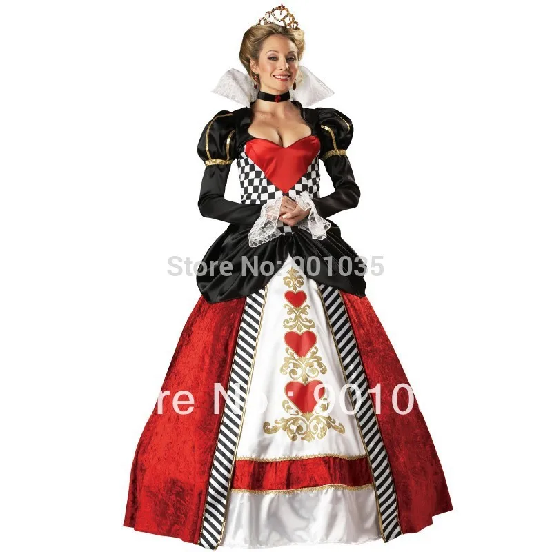 

FREE SHIPPING FANCY DRESS COSTUME GIRLS FAIRYTALE QUEEN OF HEARTS M 8983