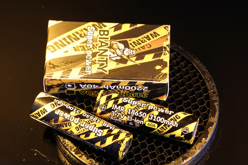 2 шт. супер мощный аккумулятор BIANTY 18650 3 7 V 3100mah 60A перезаряжаемый литий-ионный блок