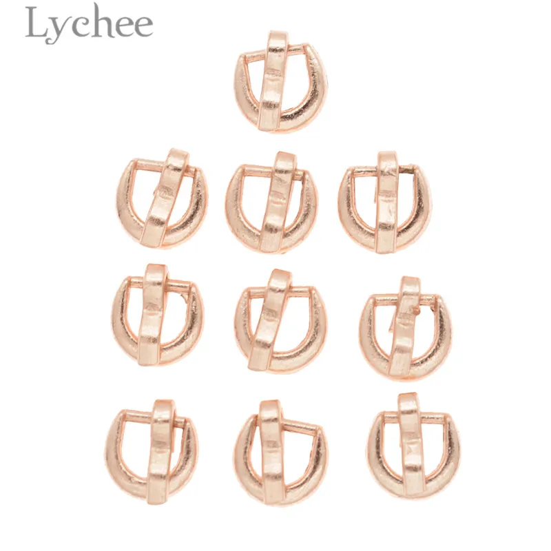 3 Lychee Life 10 шт. 7 мм кукла пояс пряжки мини пуговицы для куклы одежда, обувь, сумки ручной работы DIY Швейные принадлежности аксессуары - Цвет: 3