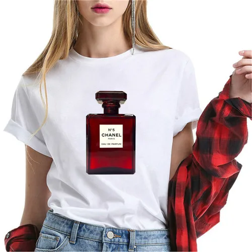 xne02 Tumblr хлопок Летние топы женские духи футболка Camisetas mujer Модные женские o-образным вырезом короткий рукав Koszule Damskie белый - Цвет: xne02