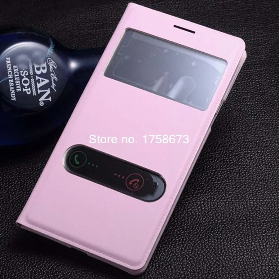 Чехол книжка из искусственной кожи с окошком для двух экранов Samsung Galaxy Win i8552 8552