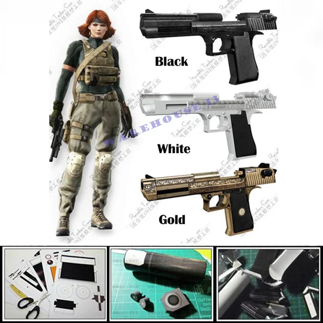 2016 новый журнал версия бумажная модель пистолета 1:1 масштаб оружие Desert Eagle Pisto 3d