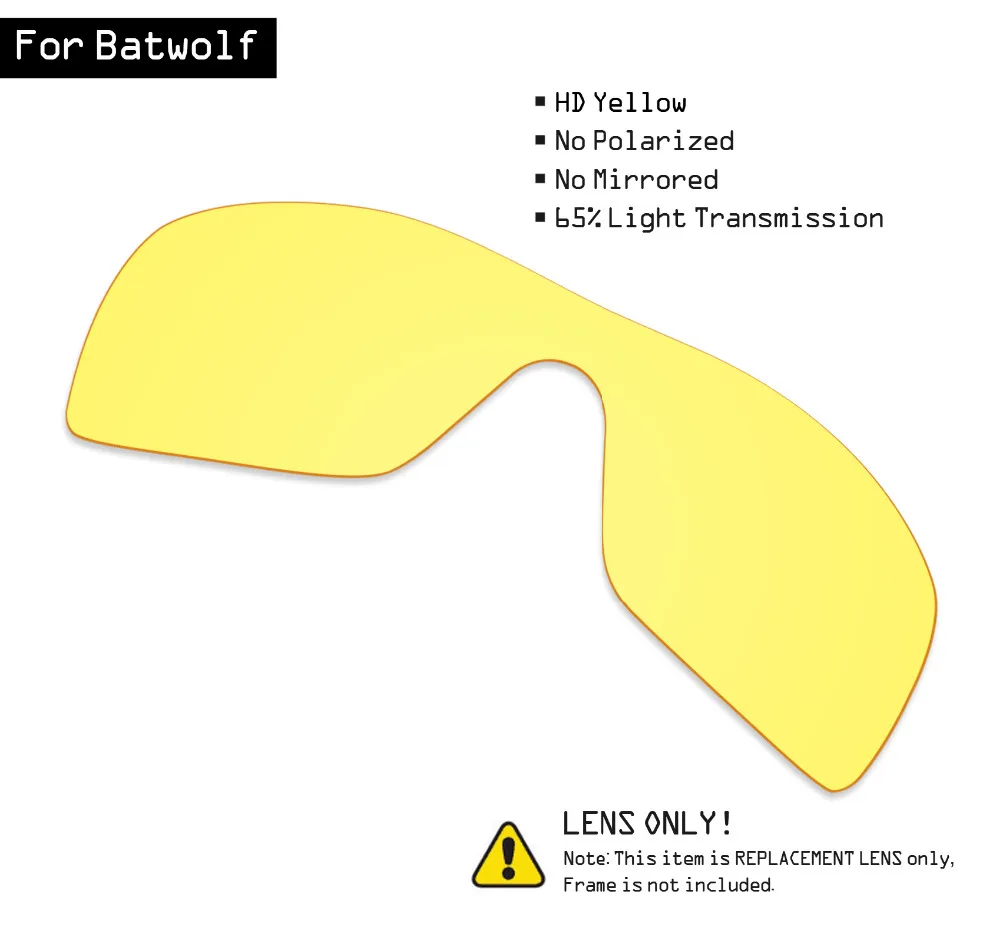 

Сменные линзы для солнцезащитных очков SmartVLT для Oakley Batwolf-HD желтый