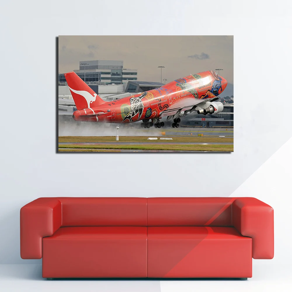 Boeing 747 плакат аэроплан холст картина настенные художественные картины печать для