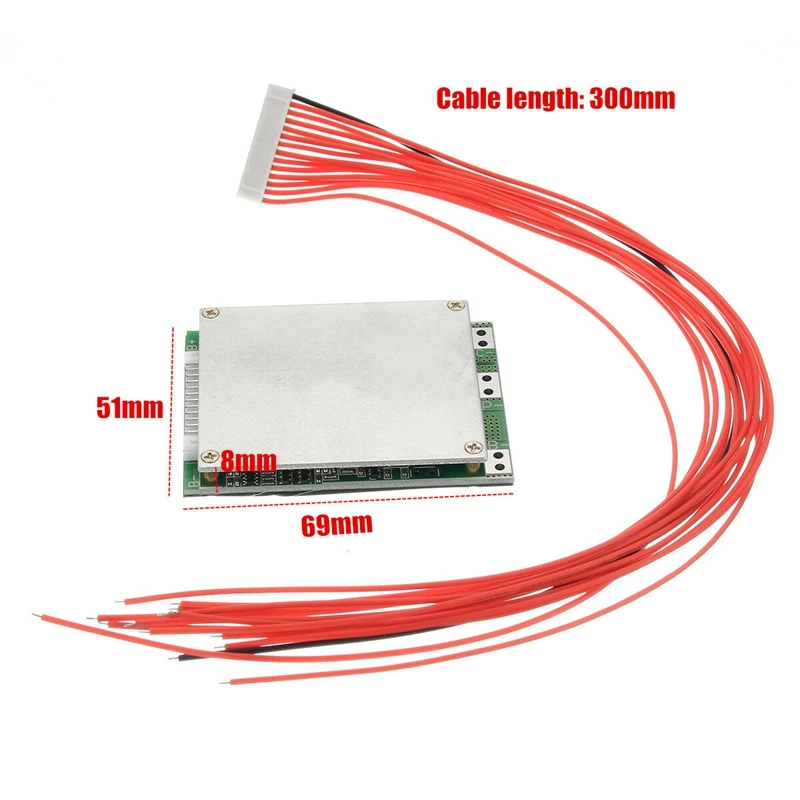 13S 35A 48V литий-ионная батарея 18650 Защитная плата с ячейками Bms Pcb защита баланс