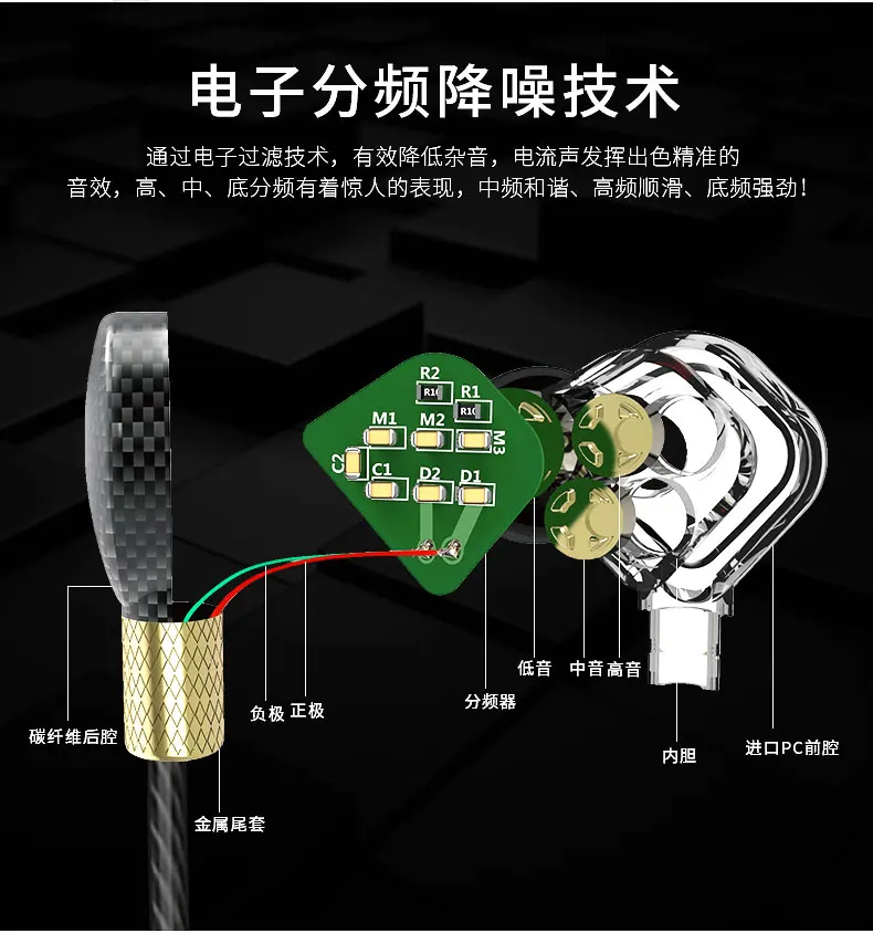 YINJW P8 6DD в ухо наушник 6DD блок DIY HIFI монитор печать индивидуальный наушник гарнитура