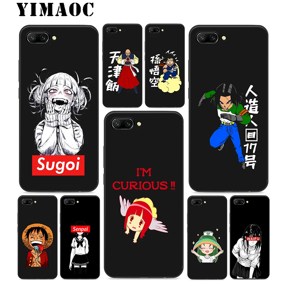 YIMAOC Anime senpai Waifu Soft Silicone Case For Huawei Honor Mate 10 P20 P10 P9 P8 P Smart Y6 6A 7A 7X 7C Lite Pro 2017 2018 |