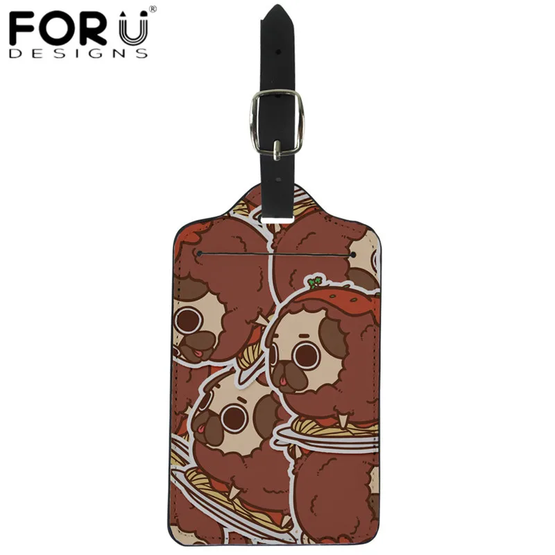 FORUDESIGNS/мультяшный игривый чехол с принтом мопса, Защитные Чехлы, багажная бирка, эластичный чехол на колесиках, пылезащитный дождевик для 18-32 дюймов - Цвет: HMC361Z24