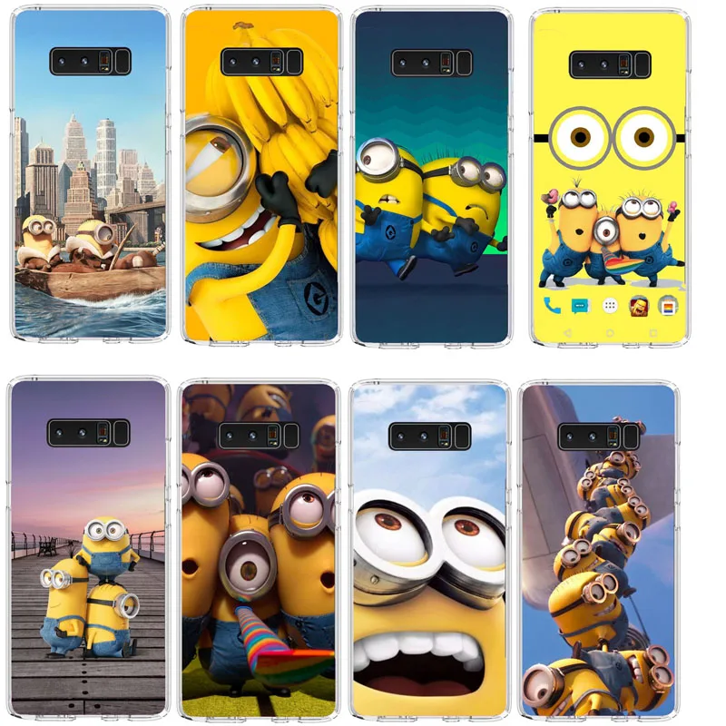 Для мальчиков с миньоном из мультфильма красивый черный мягкий чехол для samsung A30