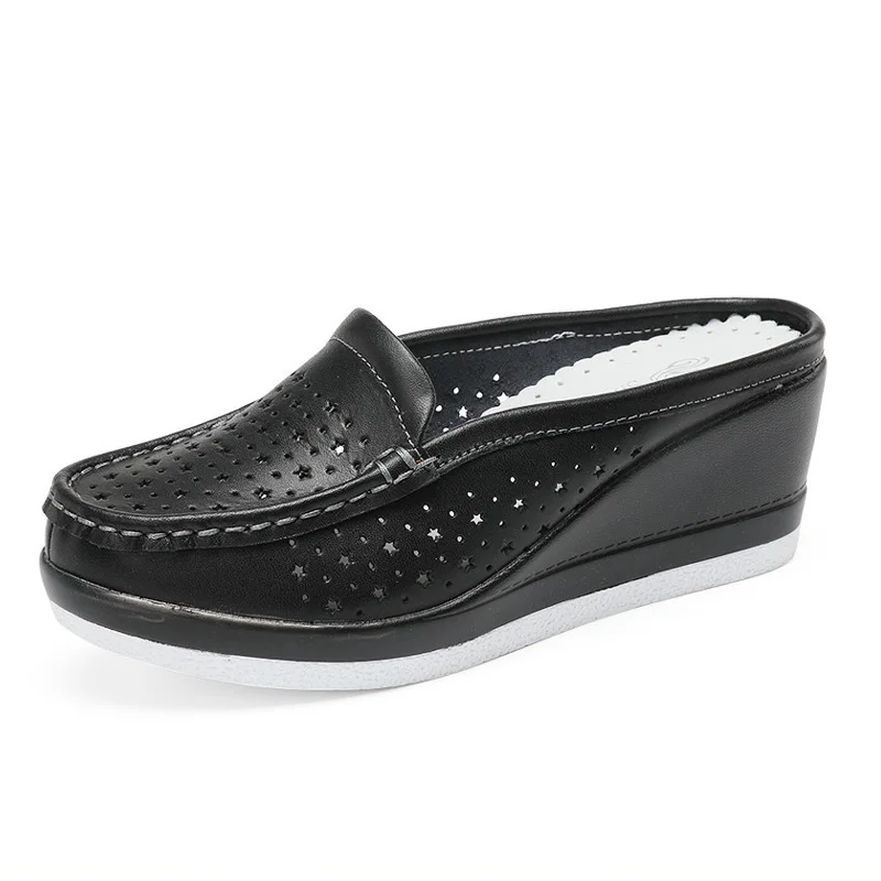 Сандалии женские кожаные Нескользящие с цветочным принтом|Аксессуары| |