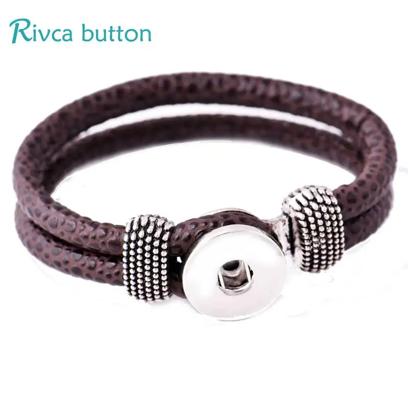 Rivca браслет с застежкой-кнопкой и Женское кольцо покрытием 18 мм застежка-кнопка