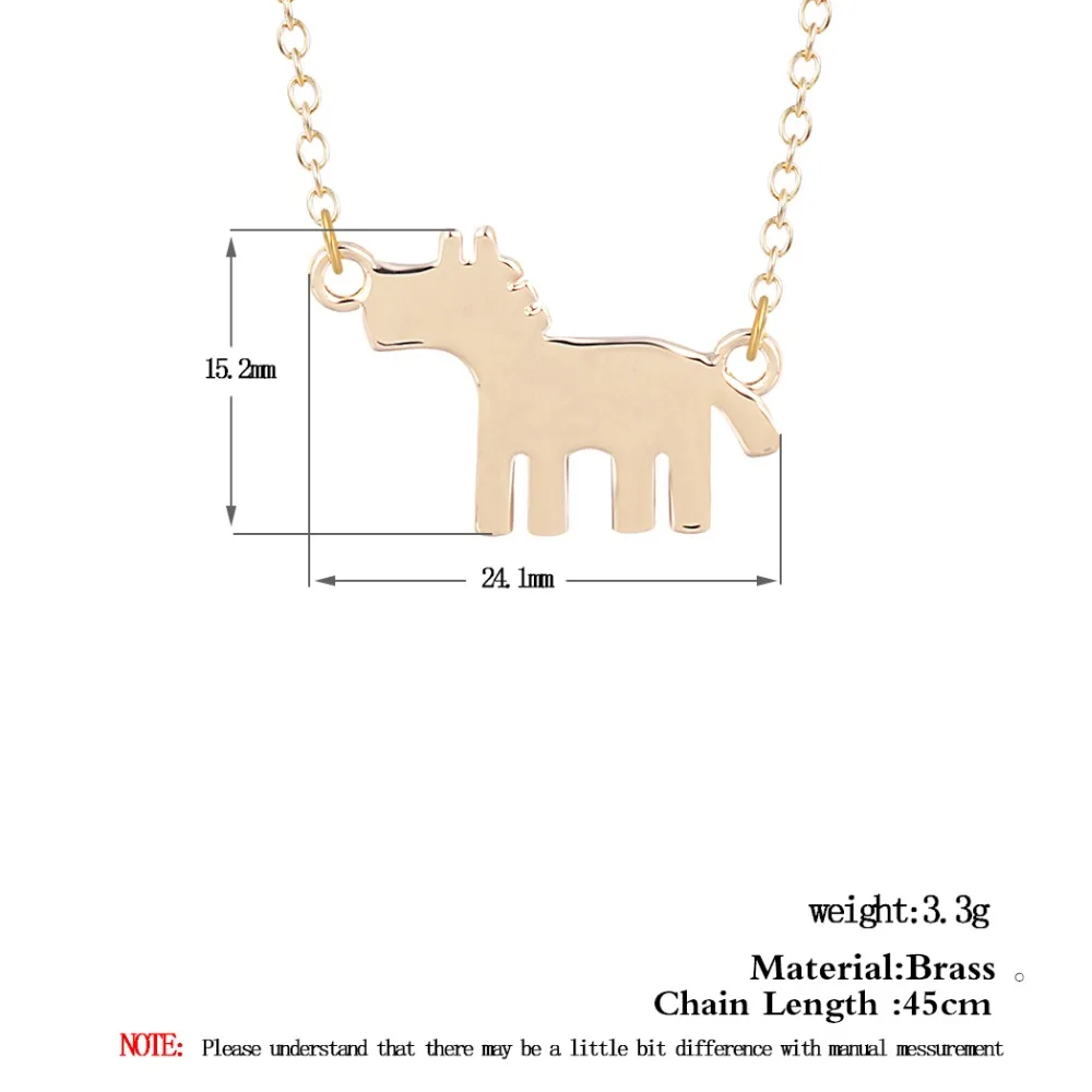 Позолоченное ожерелье с ослом Chandler Rudolf подвеской для женщин подарок длинная