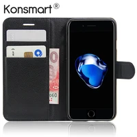 konsmart pu leather case for iphone 6 6s 7 8 plus 5 5s se wallet book style flip phone cases for iphone x xs max xr back cover
