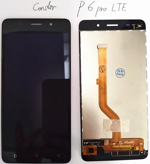 Тесты Замена для Кондор шлейфа P6 Pro LTE черный/золотой Высокое качество ЖК-дисплей дисплей+ Сенсорный экран дигитайзер в сборе