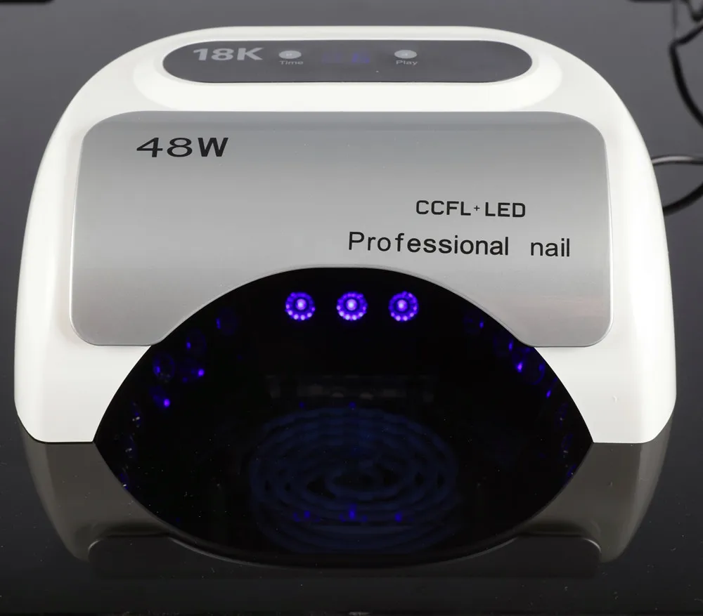 Сушилка для ногтей 48 Вт УФ светодиодная лампа с умным таймером Невидимый