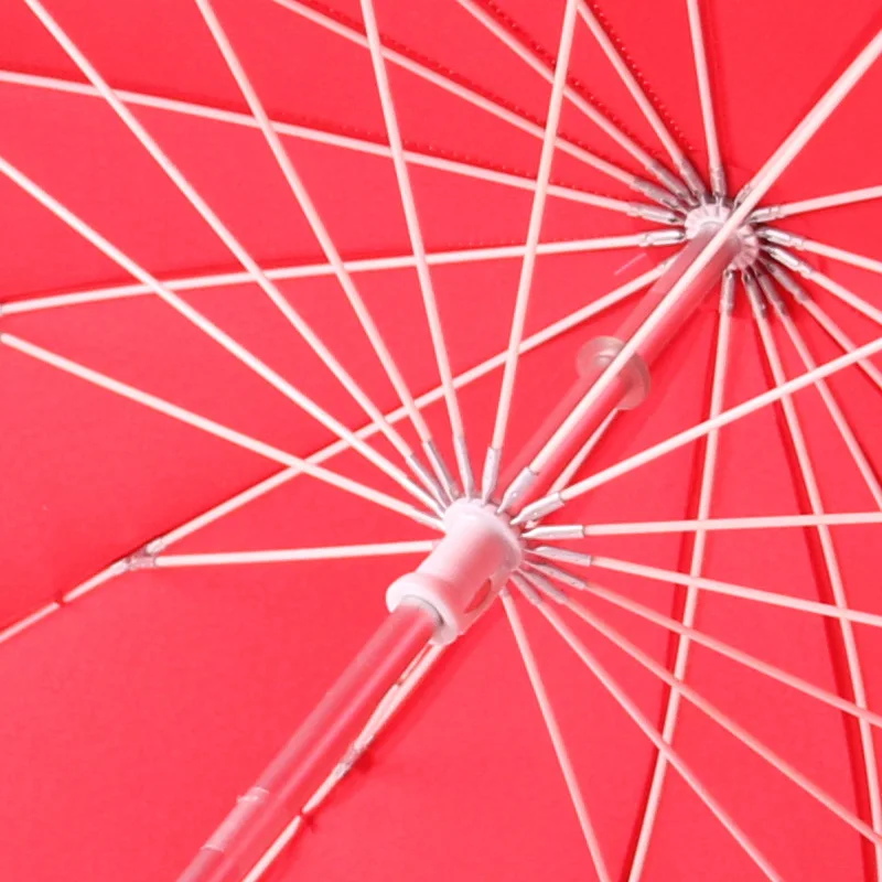 

1pcs red heart shape 16 ribs peach Folding Sunny and Rainy Umbrella for women wedding party
