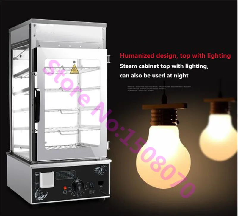 Лидер продаж коммерческая электрическая Пароварка витрина небольшая духовка