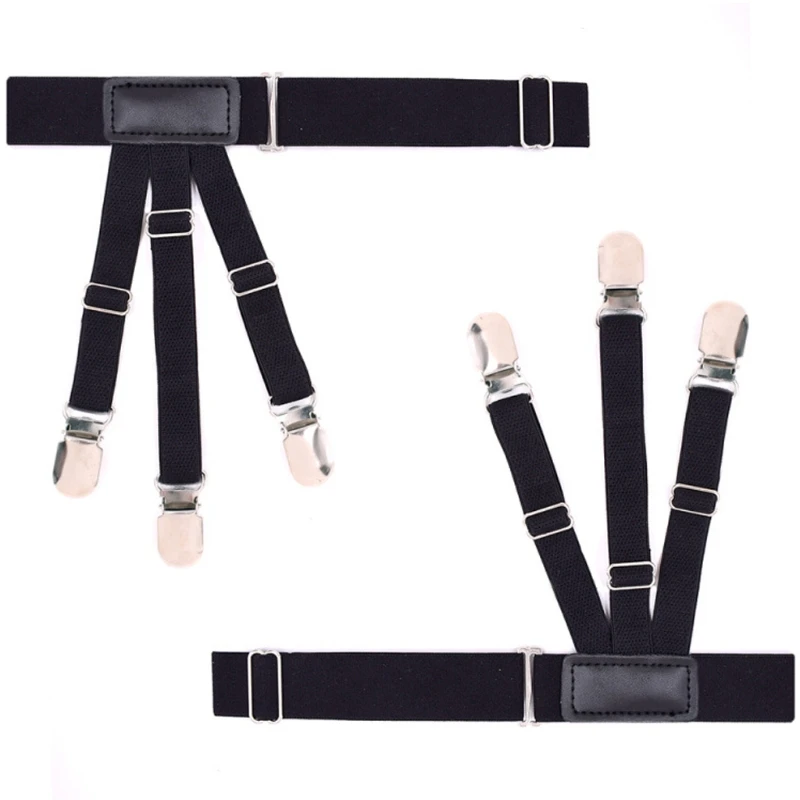 2 шт. нейлоновые Эластичные подтяжки для ног|shirt stays|shirt suspenderssuspender elastic |