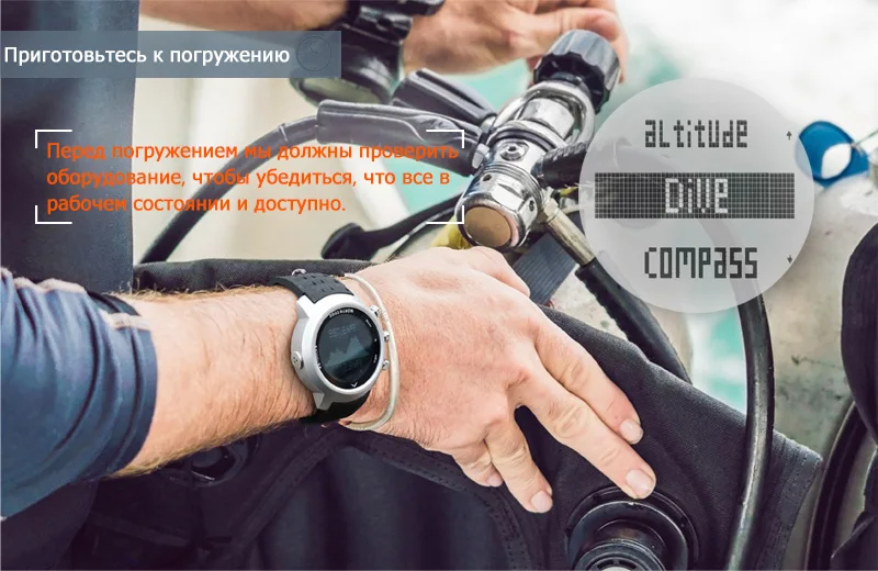 Men Diver Watch Waterproof 100m Smart Digital watch sport military army diving Watch Altimeter Barometer Compass clock NORTHEDGE