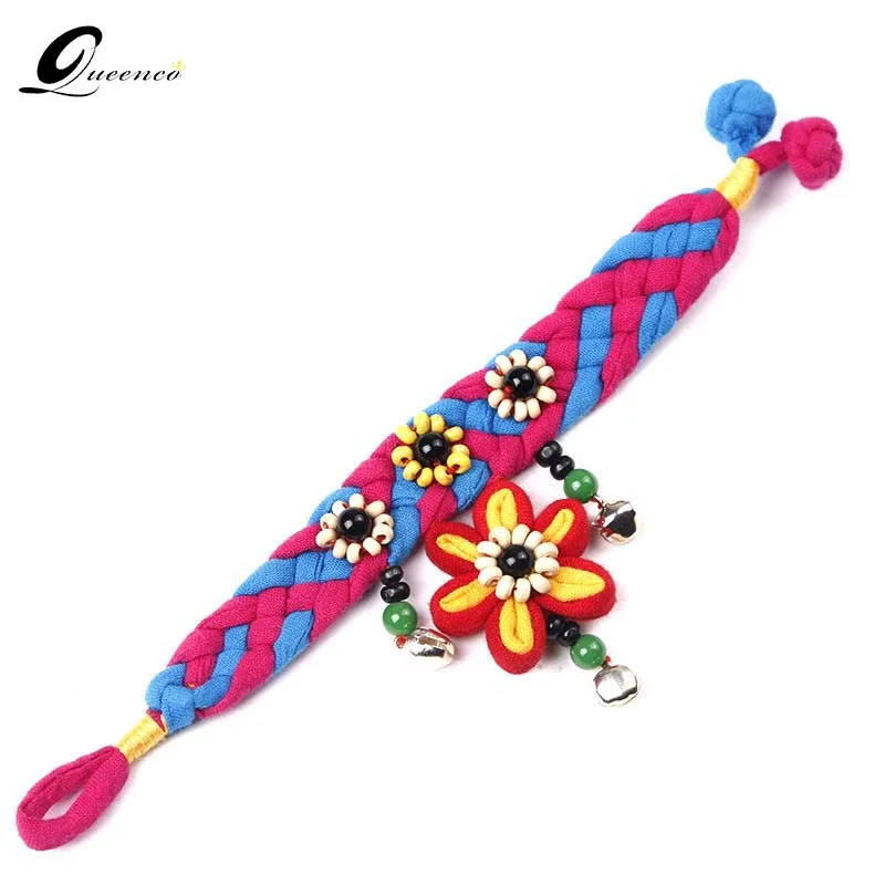 Этнический тканевый браслет ручной работы этнические аксессуары ювелирные