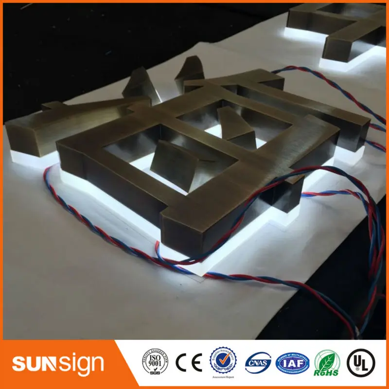 Горячая Распродажа светодиодный логотип с подсветкой Настенный декор