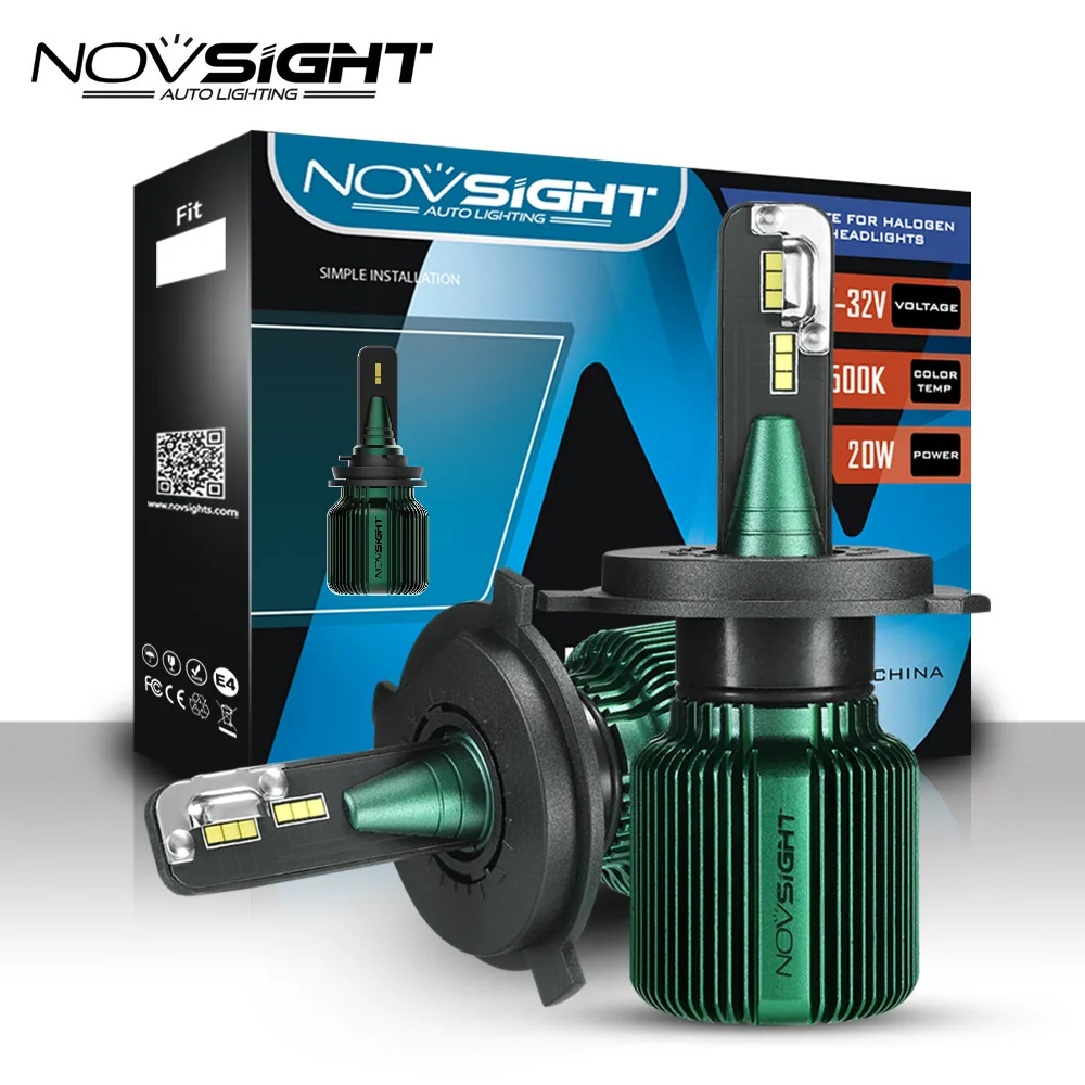 NOVSIGHT H7 светодиодные лампы для автомобильных фар H4 H11 9005 9006 9007 H13 50 Вт 10000lm 6500 к
