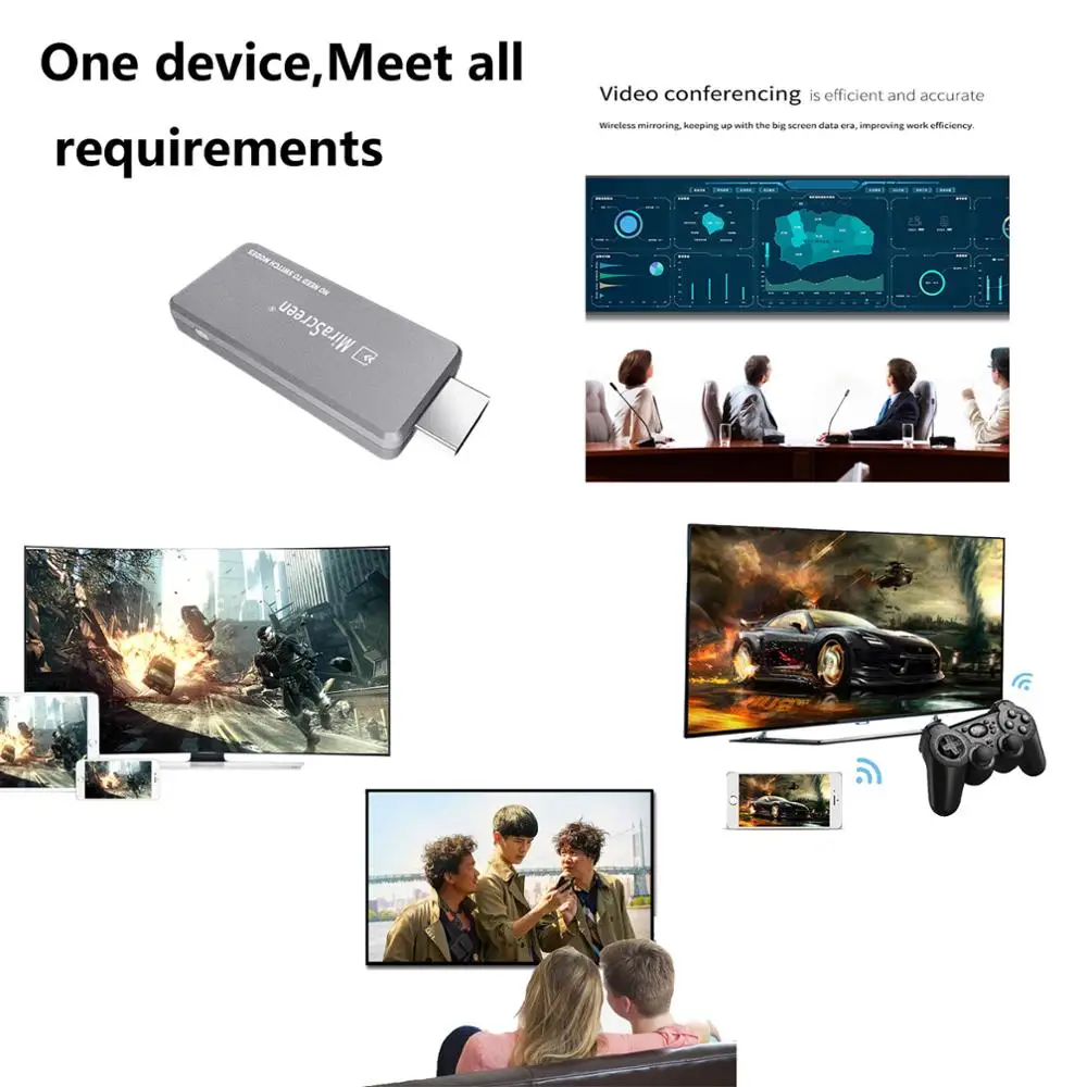 MiraScreen 5G TV Stick C1 anycast miracast mirascreen беспроводной адаптер дисплей Miracast Airplay DLNA |