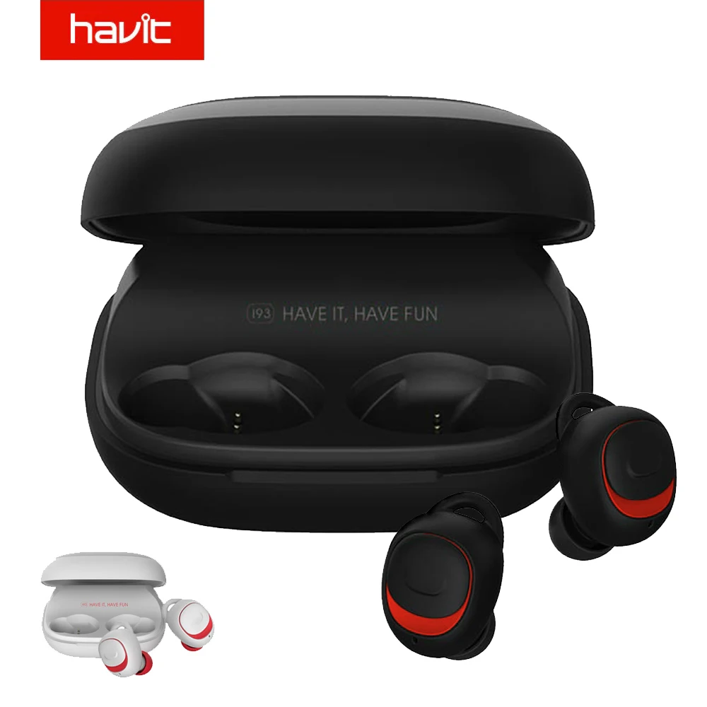 HAVIT Bluetooth гарнитура TWS Беспроводные Мини спортивные наушники портативные HIFI