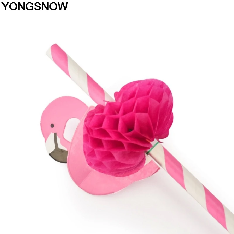 YONGSNOW 5/10 шт. 3D милая мультяшная животная розовая зернистая полоска соломинка для