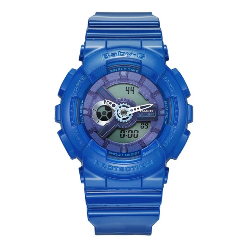 

Casio Brand High quality sports Women watch baby-g series outdoor sports waterproof ladies watch blue rubber band BA-110BC-2A