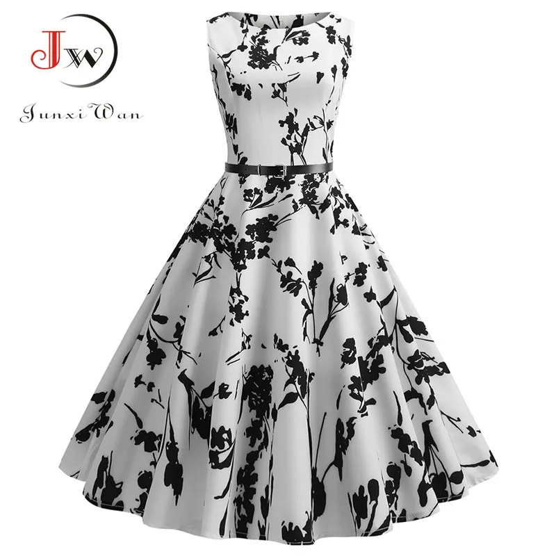 Женское винтажное платье миди с цветочным принтом голубое драпировкой качели