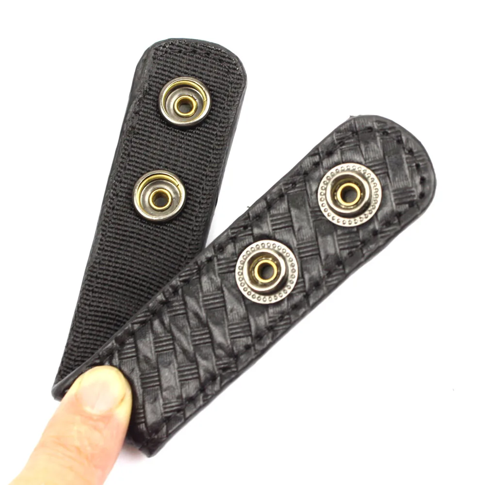 

TTGTACTICAL Reversible Belt Keepers, Basketweave Double Snap Duty Belt Keepers Fit 2.25" Duty Belt, 4-Piece