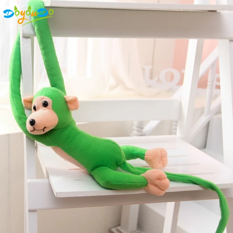 60 см Kawaii длинные руки обезьяна от руки до хвоста плюшевые игрушки детские спящие успокаивающие Животные Куклы Мягкие плюшевые обезьяны Детские Подарочные игрушки