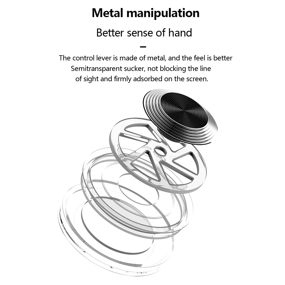 New Arrival Round Auxiliary Joystick Mobile Phone Rocker For Iphone Android Tablet Metal Button Controller PUBG | Электроника