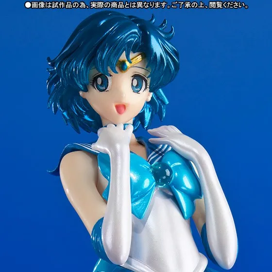 Оригинальная фигурка Bandai Tamashii Figuarts ZERO Chouette Pretty Guardian Сейлор Кристал Мун Сейлор Меркурий