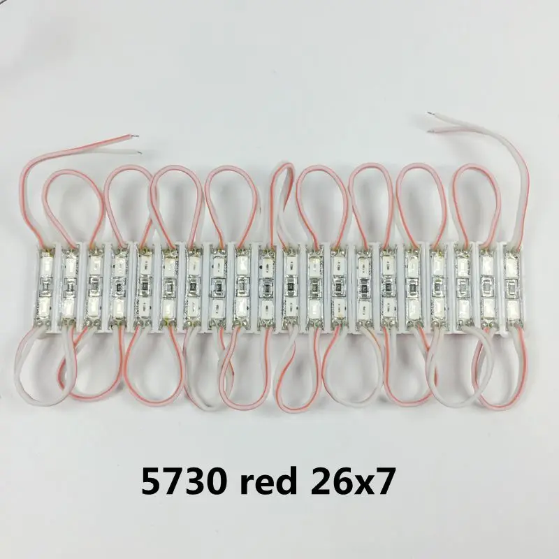 Светодиодный модуль 2835 5730 5630 DC12V Водонепроницаемый Рекламный дизайн светодиодный модули супер яркое освещение 20 шт./лот