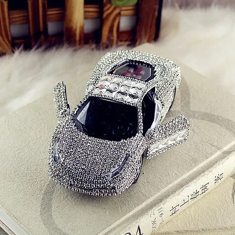 Роскошный белый алмаз спортивный автомобиль духи сиденье авто твердые бренда