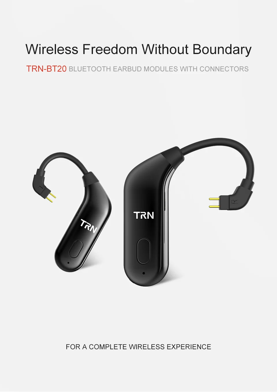 TRN BT20 Bluetooth V5.0 беспроводные bluetooth наушники с MMCX/2Pin коннектором Наушники Адаптер для SE215 SE535 UE900 ZS10/AS10