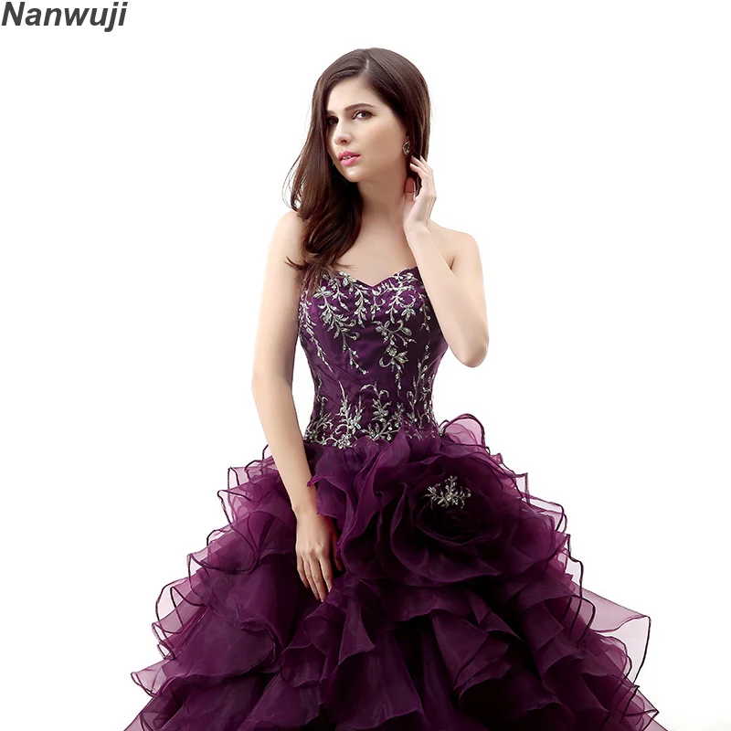 Настоящая фотография Роскошный розовый из органзы с открытыми плечами бальное