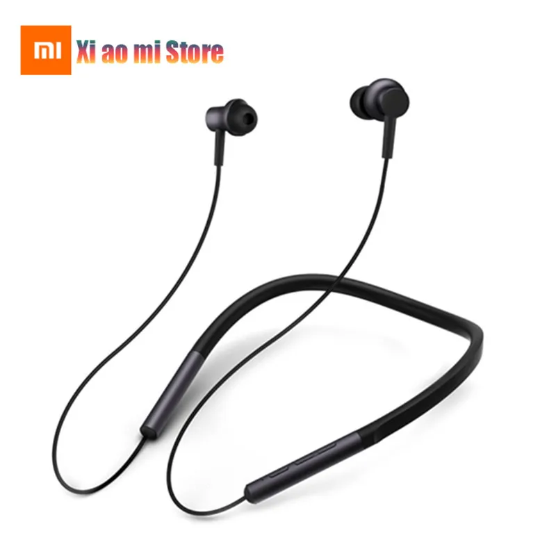 Дизайн Xiaomi Bluetooth наушники спортивные шейные беспроводные наушники поддержка AAC Apt-X HD гибридный двойной драйвер микрофон светильник для отдыха